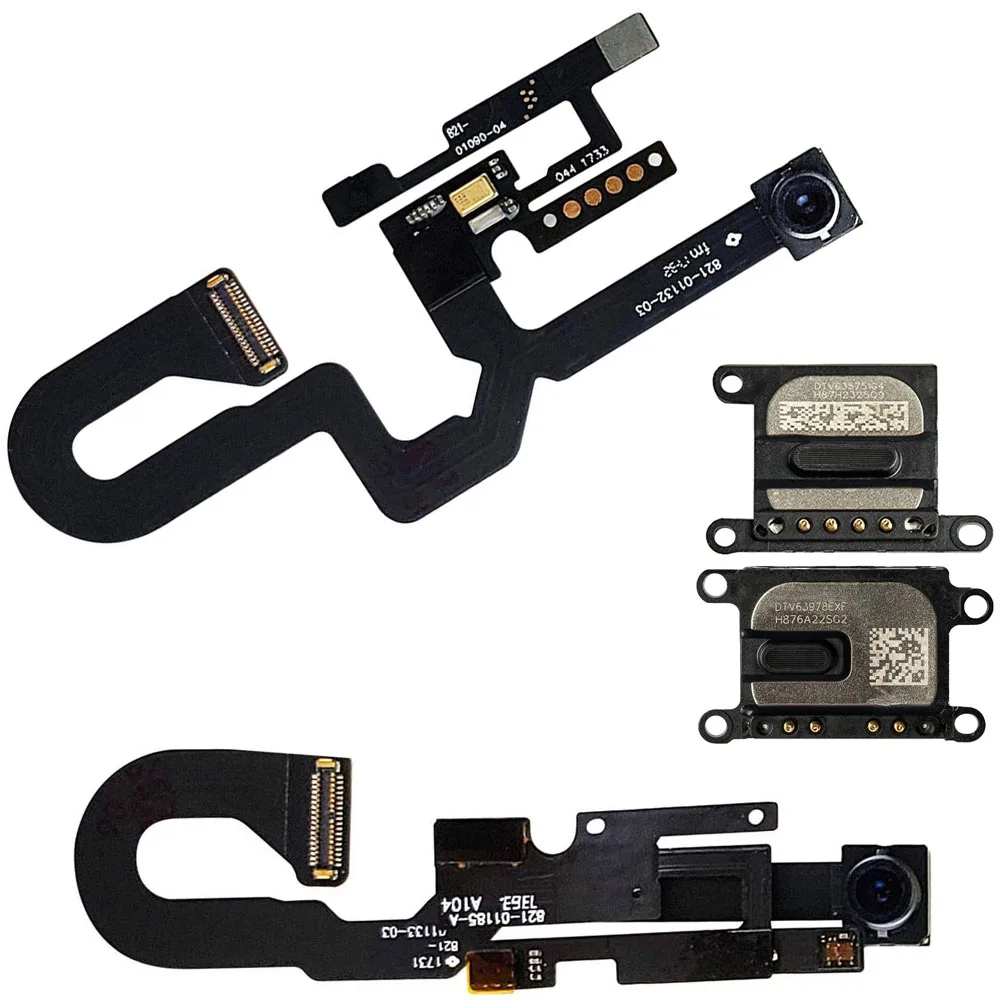 Front Camera With Proximity Sensor Light Motion Flex Cable + Ear Speaker ReplacementFor iPhone 7 7P 8 Plus