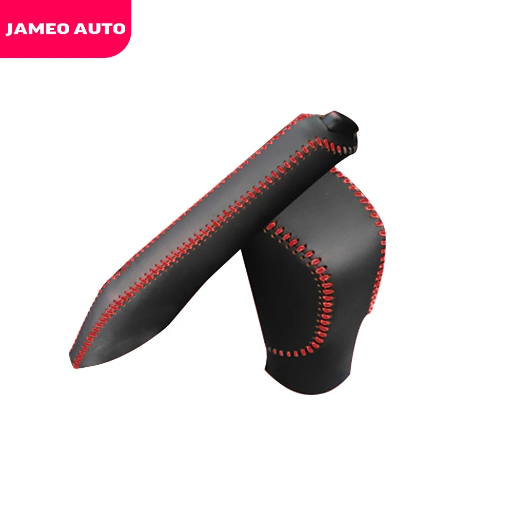 Car Gear Shift Collars for Honda Civic 2016-2019 Fit 2020 2021 Accord 2014 - 2019 Gear Shift Knob Leather Head Handbrake Cover