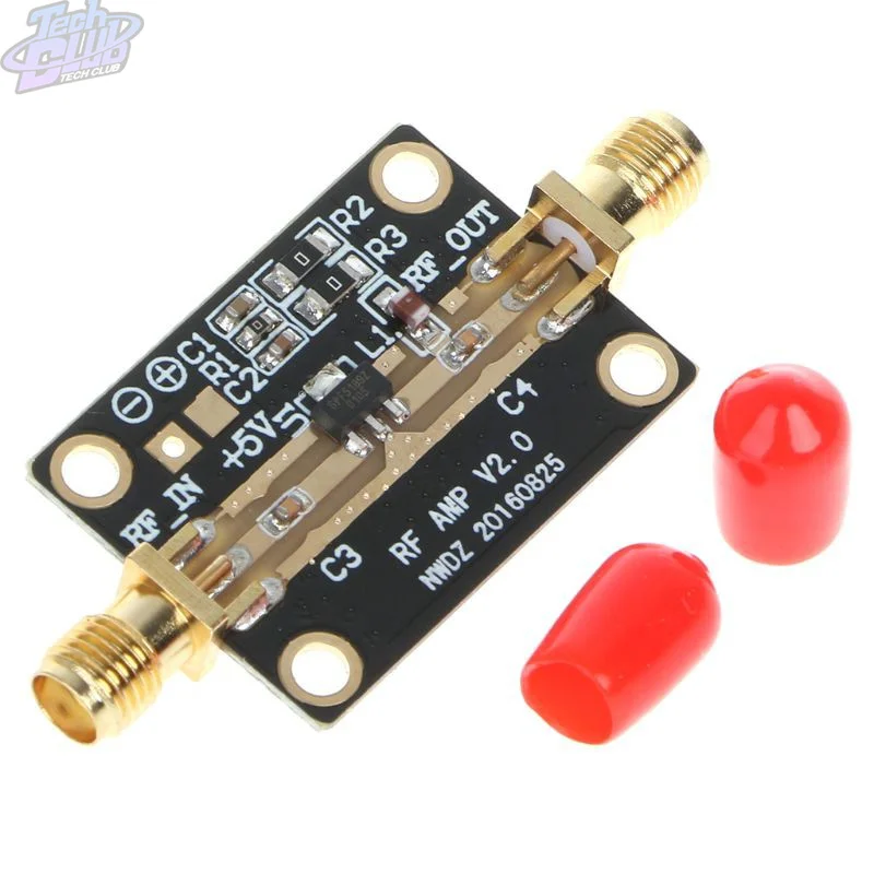 Ultra-low Noise Broadband Amplifier High Linearity LNA 0.05-4GHz NF=0.6dB RF FM HF VHF / UHF Ham Radio Modules