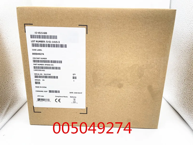 005049274 V3-VS15-600 VX-VS15-600 600G 15K 3.5inch   Ensure New in original box. Promised to send in 24 hours