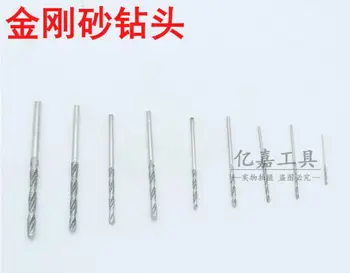 8 adet/takım düz saplı çelik kum büküm matkap Jadeit zümrüt amber bal balmumu turkuaz sondaj iğnesi Elmas ucu NO.C0369