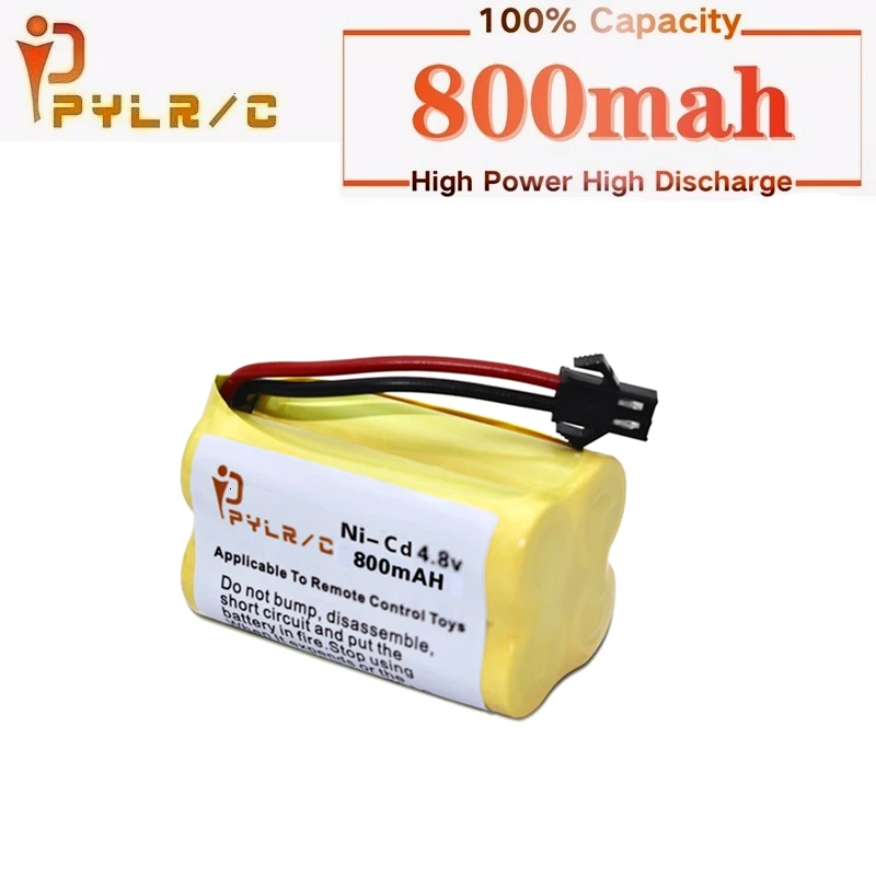 (JST Plug) 4.8v 800mah NICD Battery For Rc toys Cars Boats Tanks Robots Guns AA NI-CD Battery 4.8v Rechargeable Battery Pack