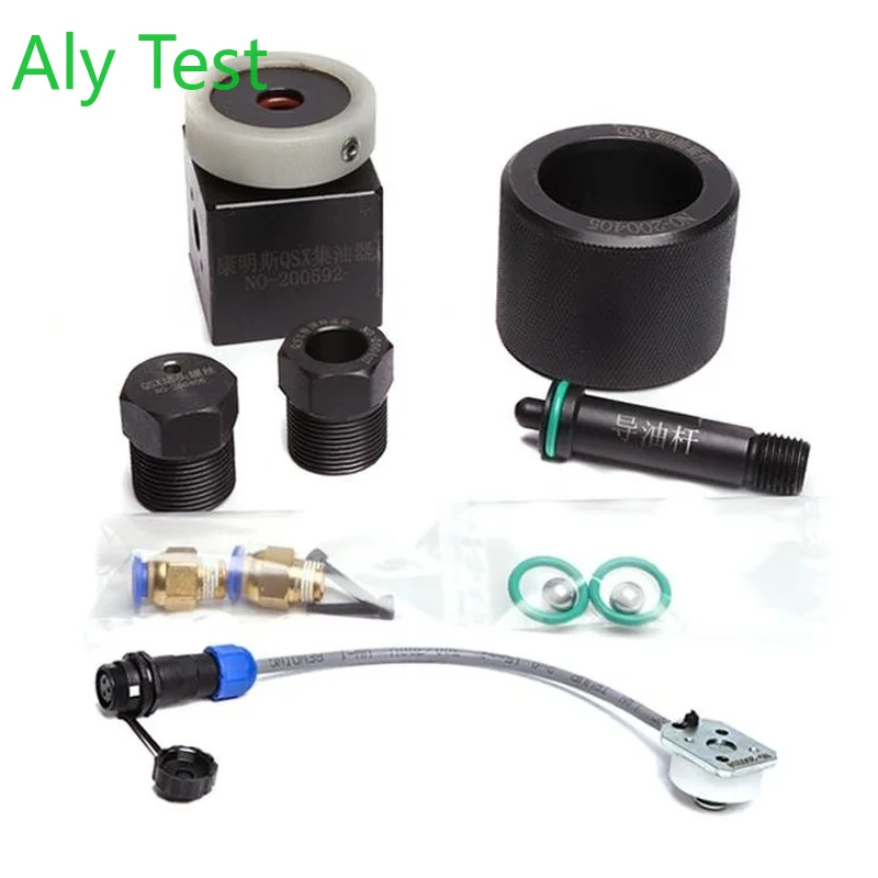 

Common Rail Injector Tool QXS X15 Test for Cummins Response Time Sensor Inlet Adaptor Oil Return Kit Collector