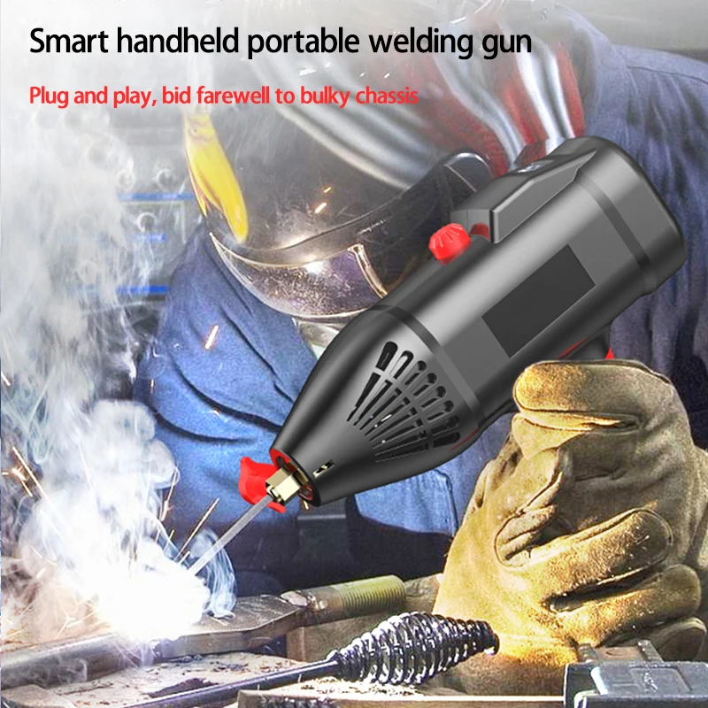 Handheld 220 V 4000 W Lichtbogenschweißgerät Kleines automatisches digitales intelligentes Werkzeug Schweißdicke 2 ~ 14 mm Elektroschweißgerät