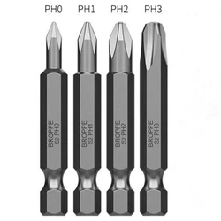 10Pcs Magnetic Phillips Screwdriver Bits PH0/PH1/PH2/PH3 1/4 ” Hex Shank Cross Electric Screwdriver Bit Power Driver Tool