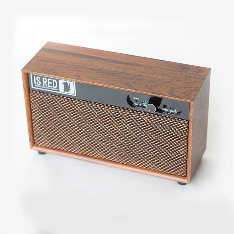 Retro wooden wireless bluetooth audio stereo USB decoding high-quality wooden HIFI computer phone speaker