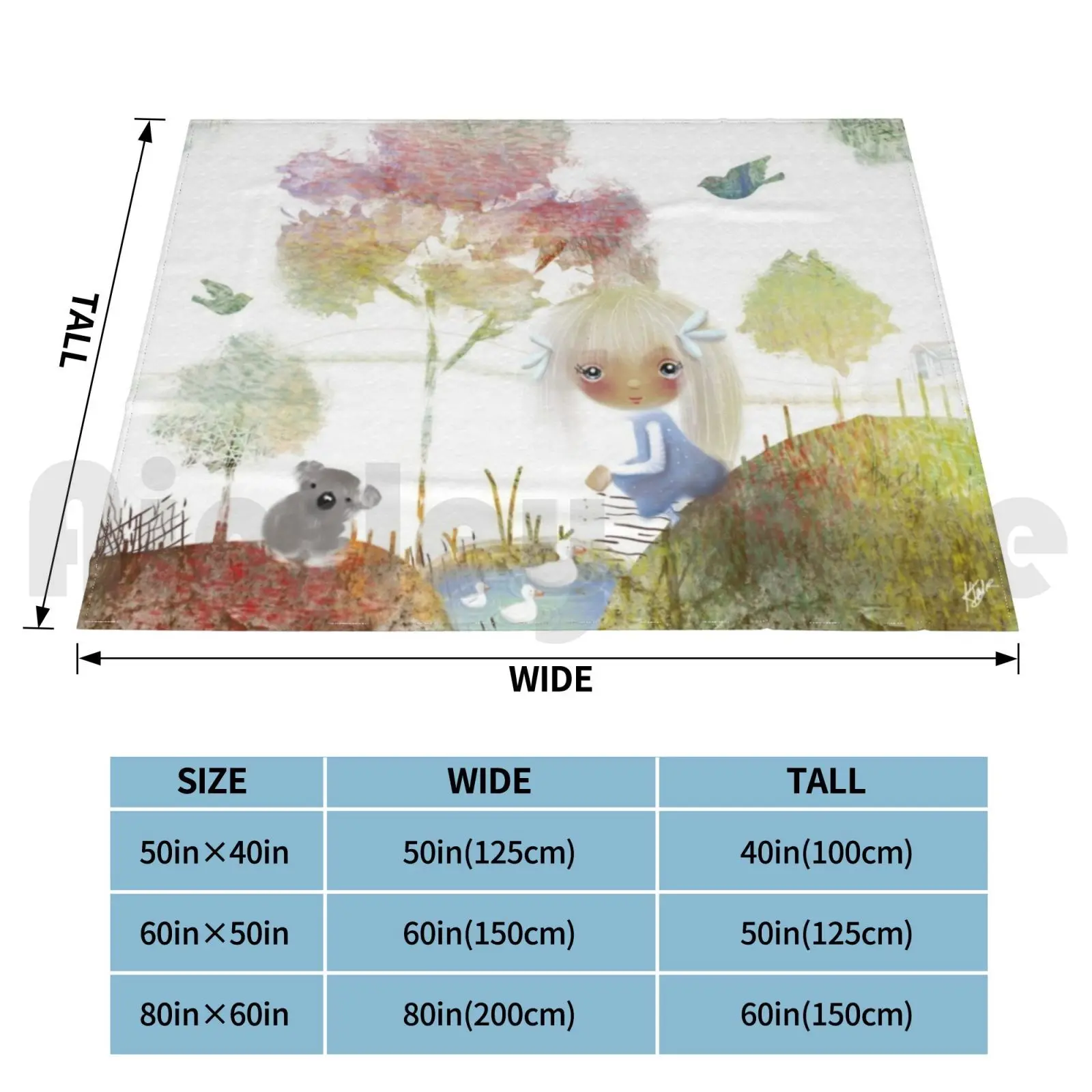 The Blanket Fashion Custom Koala Nature Girls Australia The Water Pond Stream Dam Australian Koala Australia