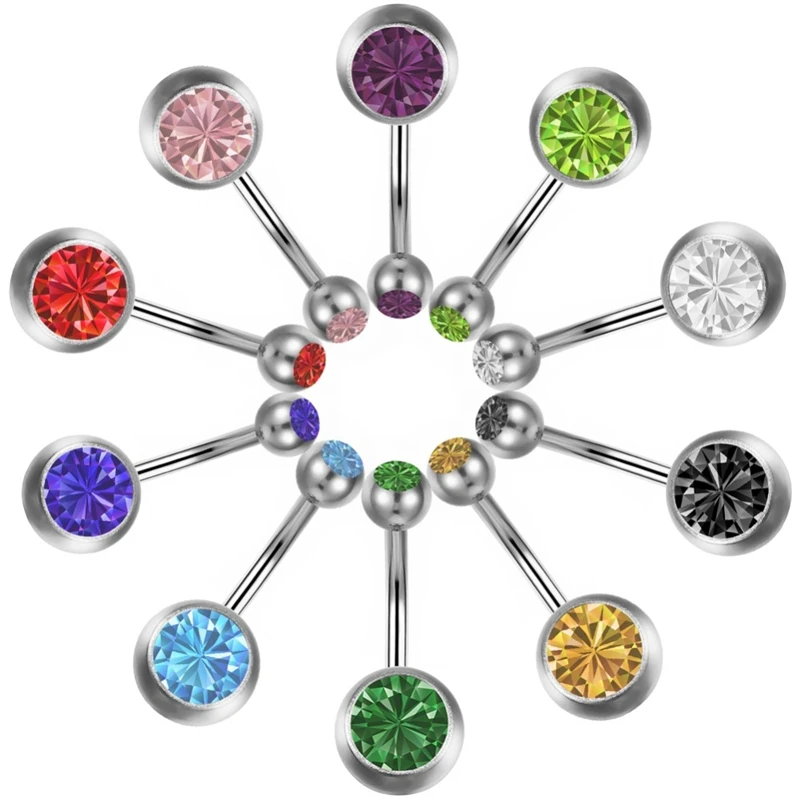 

316L Stainless Steel Metal Belly Bar Navel & Bell Button Rings Sexy Bodyjewelry for Girl