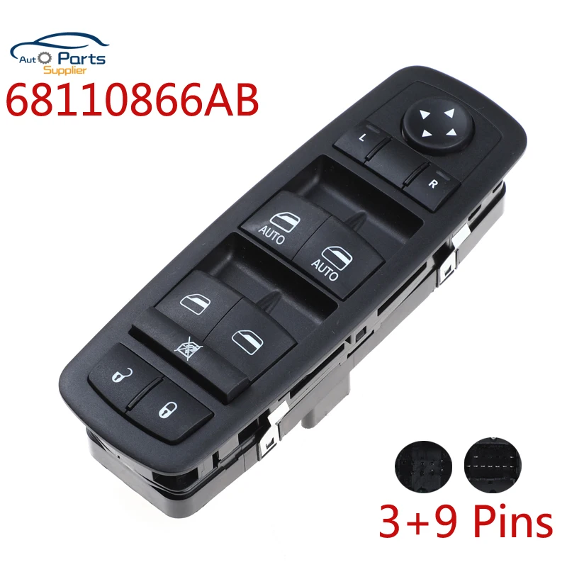 68110866AB Front Left Power Window Switch For Chrysler For Dodge Grand Caravan Ram 1500 68110866AA 68298866AA