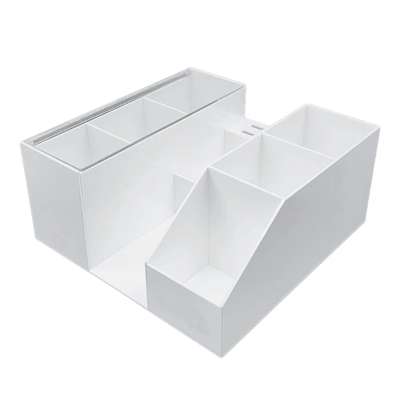 Acrylic Clear Eyelash Grafting Tools Storage Box Beauty Eyelashes Eyelash Brush Tapes Cotton Swab Tweezers Organizer Case Makeup