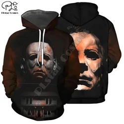 PLstar Cosmos Halloween Horror Art Movie Michael Myers Funny Man/Women Long Sleeve Streetwear 3DPrint Zip/Hoodies/Sweatshirts 15