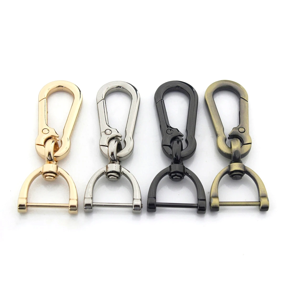 1pcs Metal Hook Buckle with Removable Open Screw D Ring Clasp for DIY Leather Craft Bag Strap Belt Handle Shoulder Accessories