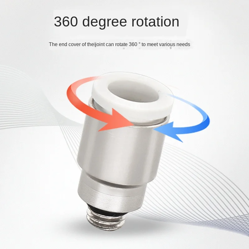 

Mini Pneumatic Air Pipe Quick Plug Connector Boutique POC/PC-C 4-M5C/M6C Cylinder Outer Hexagon for Industrial Use