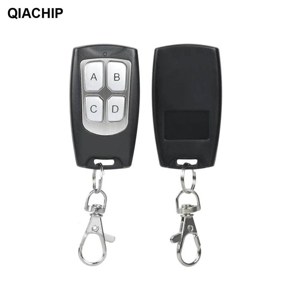 QIACHIP Commutateur à distance sans fil RF 12 V CC 4 canaux 433 MHz Kit émetteur-récepteur universel pour lumières, ventilateur, moteur, garage ouvert