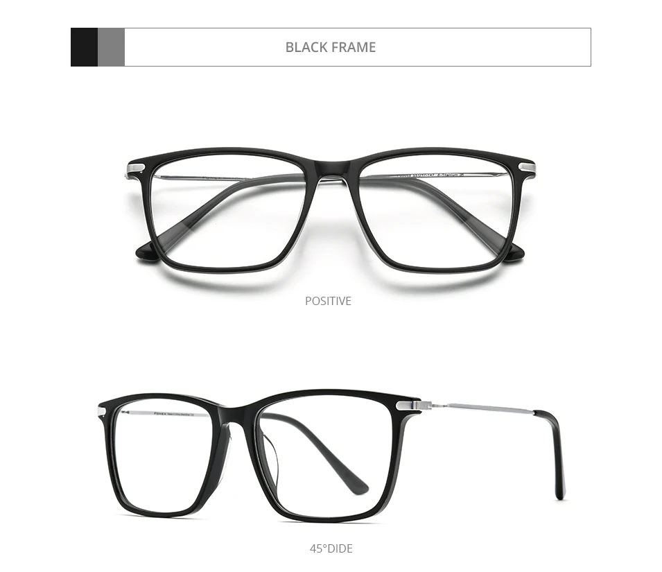 FONEX Acetat Titan Brille Rahmen Männer Marke Design Vintage Retro Quadratische Brillen Frauen Spektakel Japanische Brillen 85668 – Detail 10