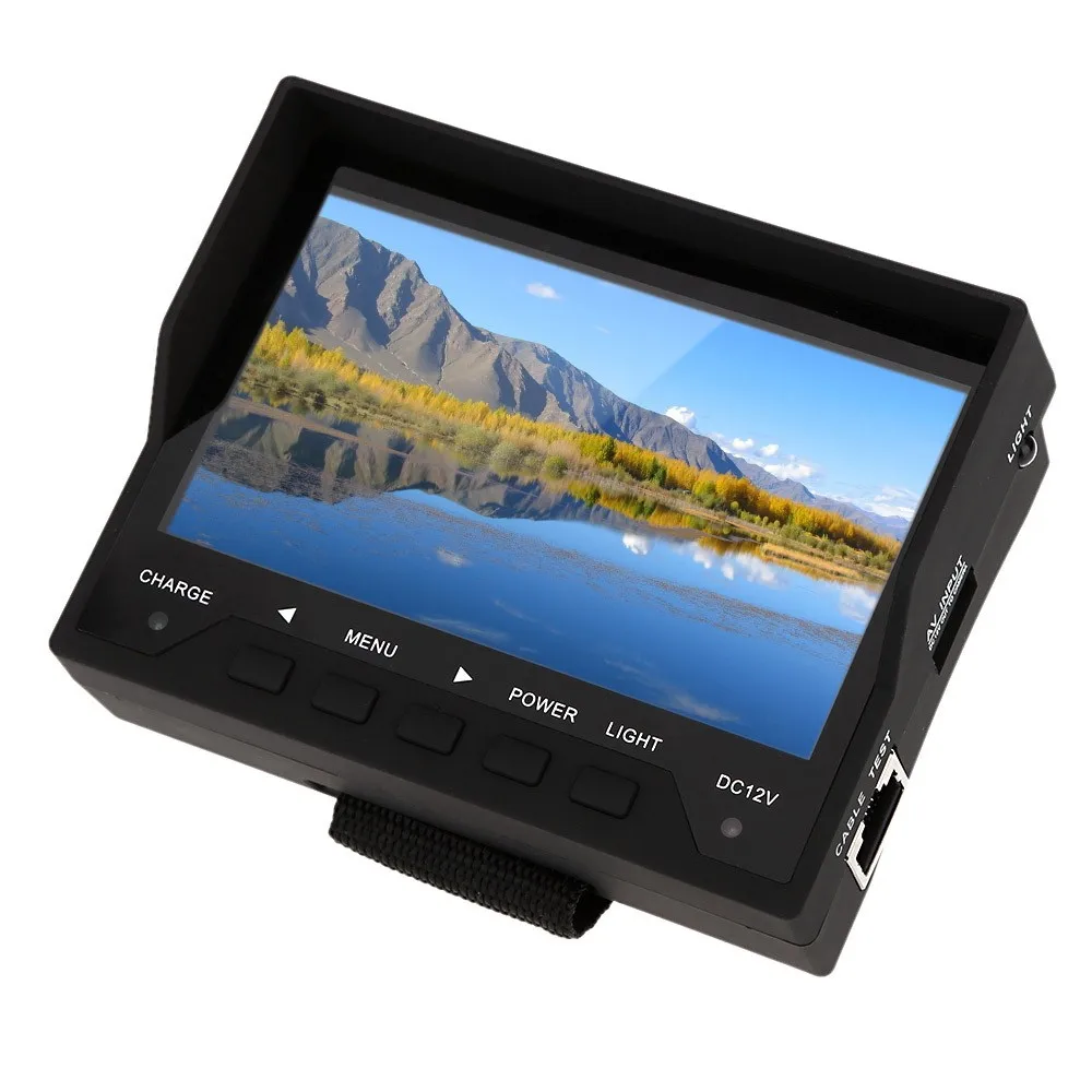 4.3" TFT LED Portable Network Cable Testing Monitor CCTV Camera Installation Detection System Security Tester for Surveillance