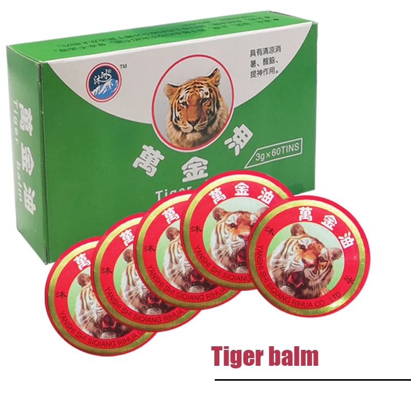 20Pcs Relief Headache White Tiger Massage To Relieve Headaches Red Tiger Balm Menthol Balm Refreshing Free Shipping Plaster