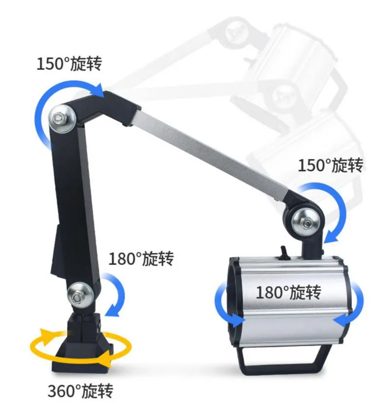 Work Light LED Milling Machine Drilling Machine Grinder Sawing Machine Lighting 220v36v24v Waterproof Oil CNC Lathe Lamp 1PC