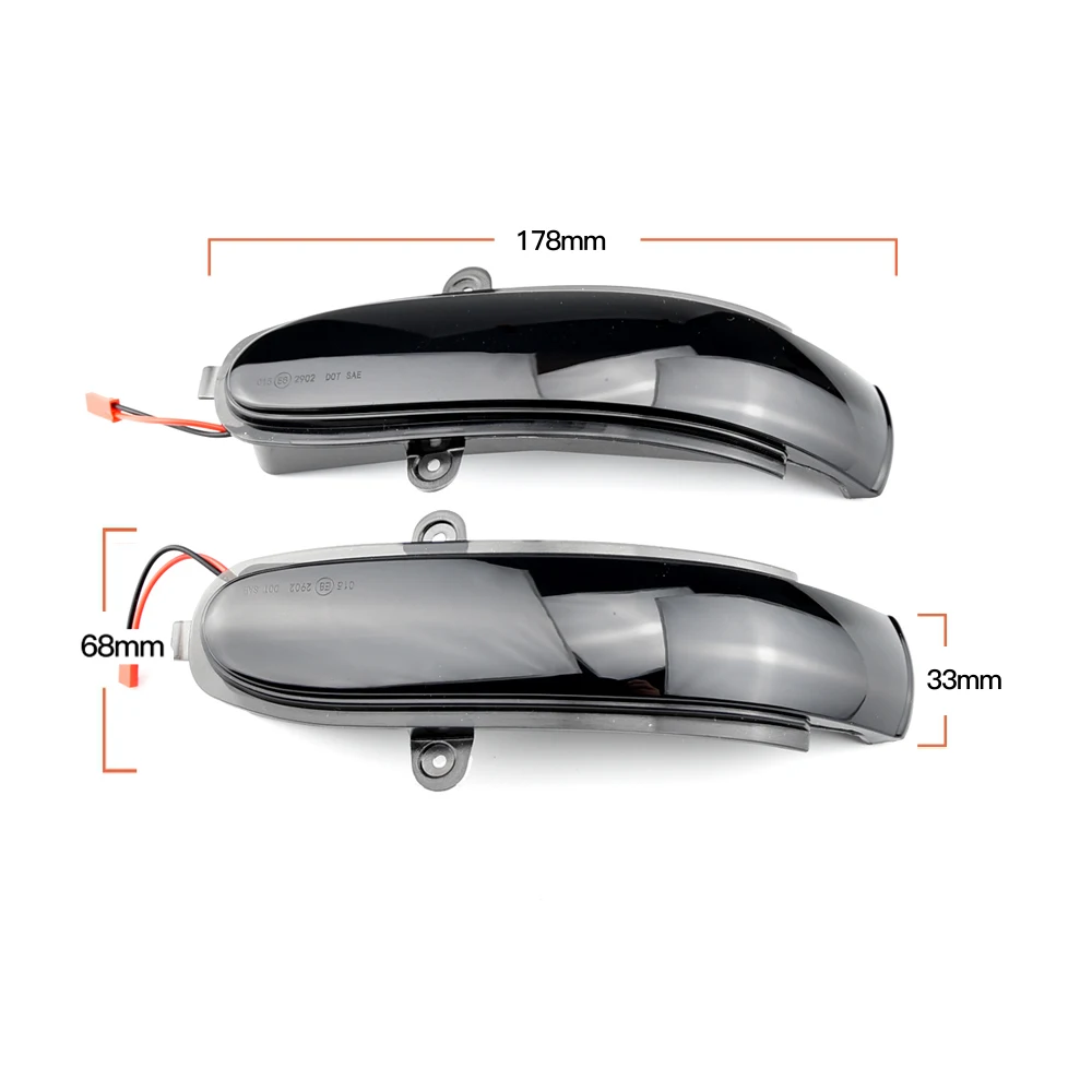 For Mercedes Benz C Class W203 S203 CL203 2001-2007 Dynamic Turn Signal LED Mirror Indicator Blinker Sequential Lamp Light