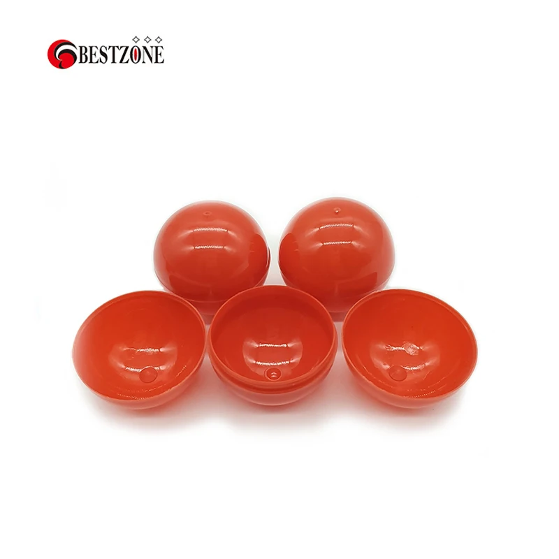 Boule Surprise vide en plastique pour enfants, conteneur rond rouge, coquille d'oeuf, 40MM, 100 pièces/lot, pour distributeur automatique