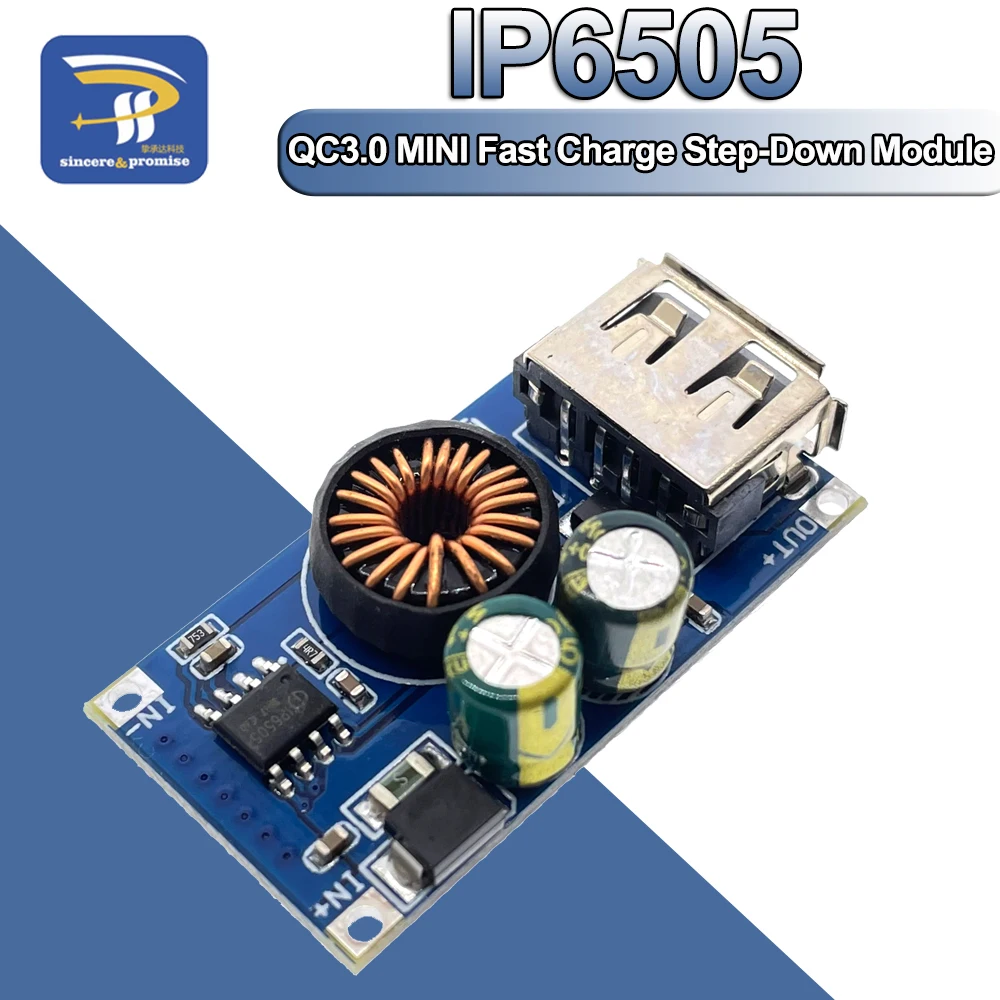 Ip6505 USB DC Step-Down-Modul 12V 24V bis QC 2,0 QC 3,0 Schnell ladung Handy-Lade karte für Apple Huawei FCP-Schnell ladegerät
