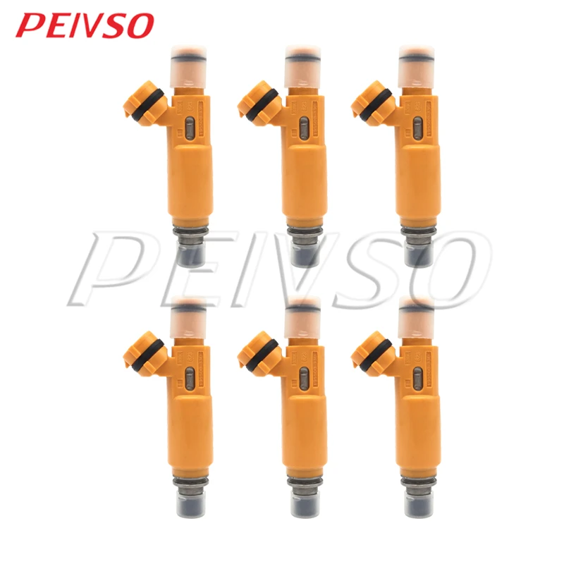 PEIVSO 6pcs 195500-3300 MD337900 Fuel Injector For Mitsubishi Montero Sport 1999~2004 Montero 1998~2000 3.5L V6 1955003300