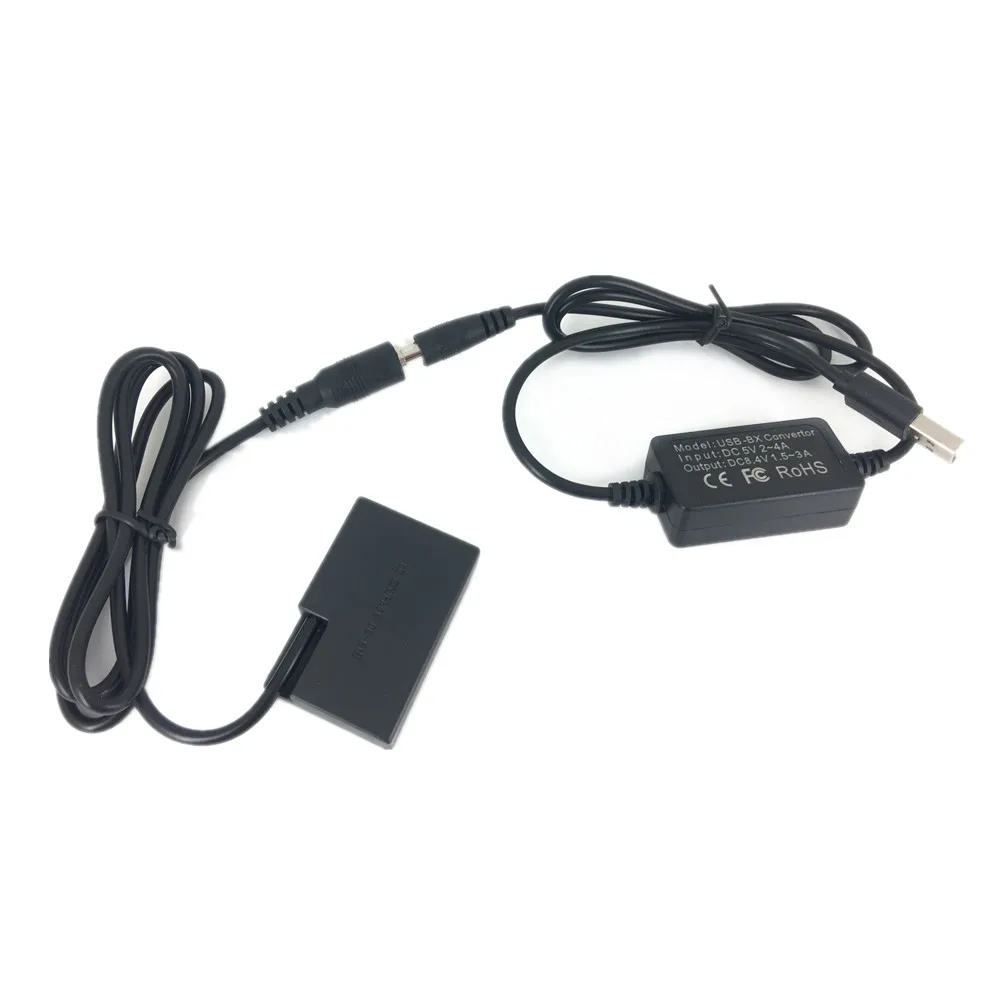 LP-E17 LP E17 Dummy Battery + USB Adapter Charging Cable for Canon EOS RP 77D 850D Kiss X10i X9i X8i Camera Power Bank as DR-E18