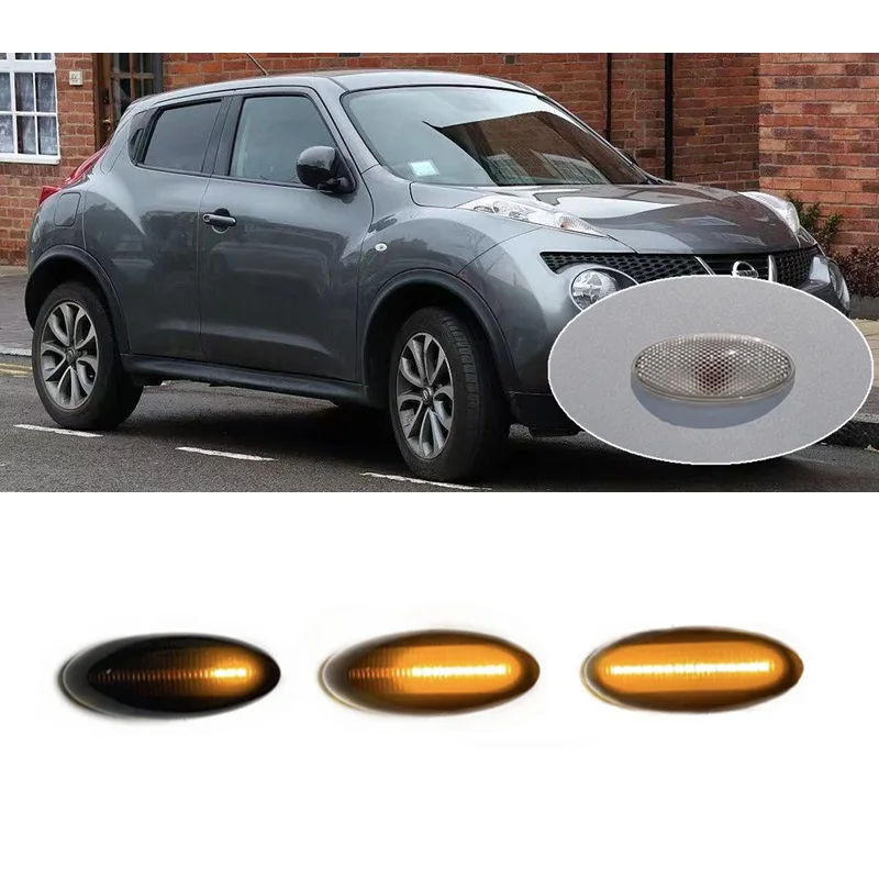 Fit for Nissan Juke F15 10-14 Micra March K12 K13 Note E11 08-13 Lamp Dynamic LED Indicator Side Marker Signal Light Accessories