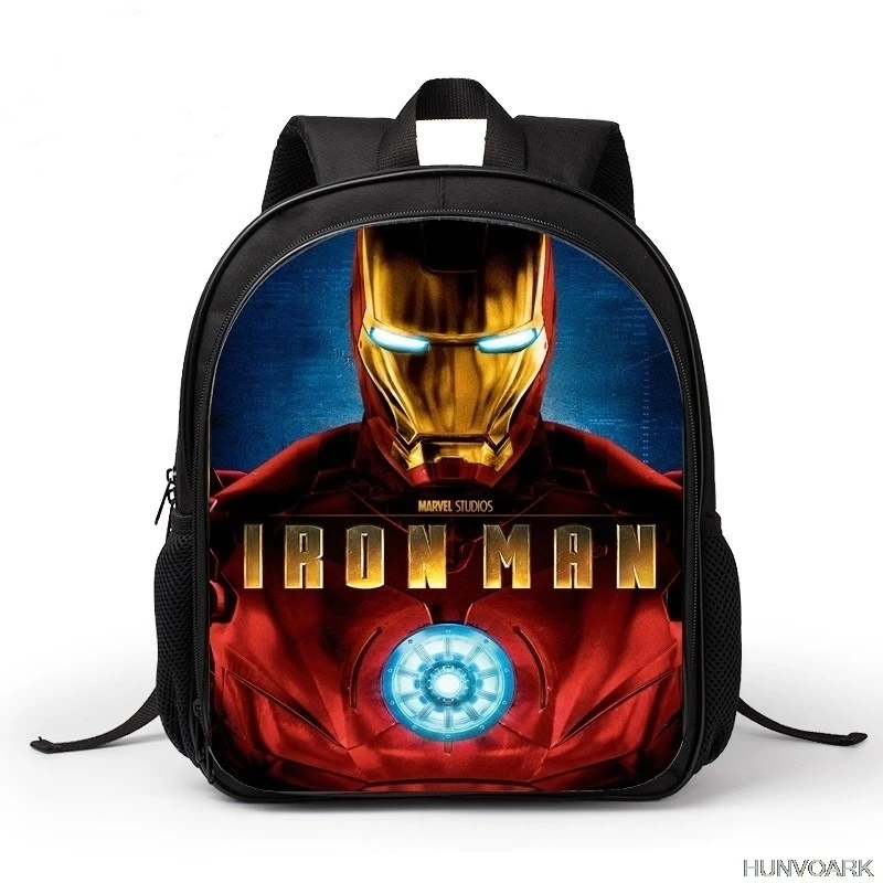 12 inch Ironman Kids Backpack Children School Bags For Boys Girls Orthopedic Children Boy BookBag Knapsack Mochila