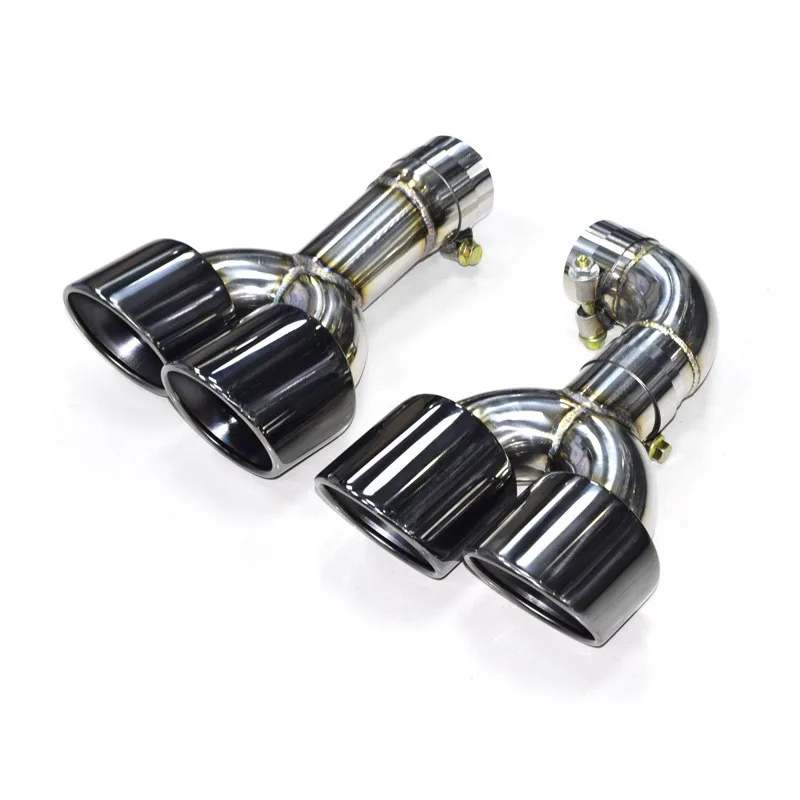 1 Pair Car Accessories Rear Nozzles Tail Throat Carbon Fiber Stainless Steel For Bmw X3M G01 G08 30i Exhaust Pipe Muffler Tip