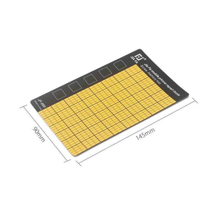 145 x 90mm Palm Size 1PC JF-869 Magnetic Screw Mat Memory Chart Work Pad For Mobile Phone Repair Tools