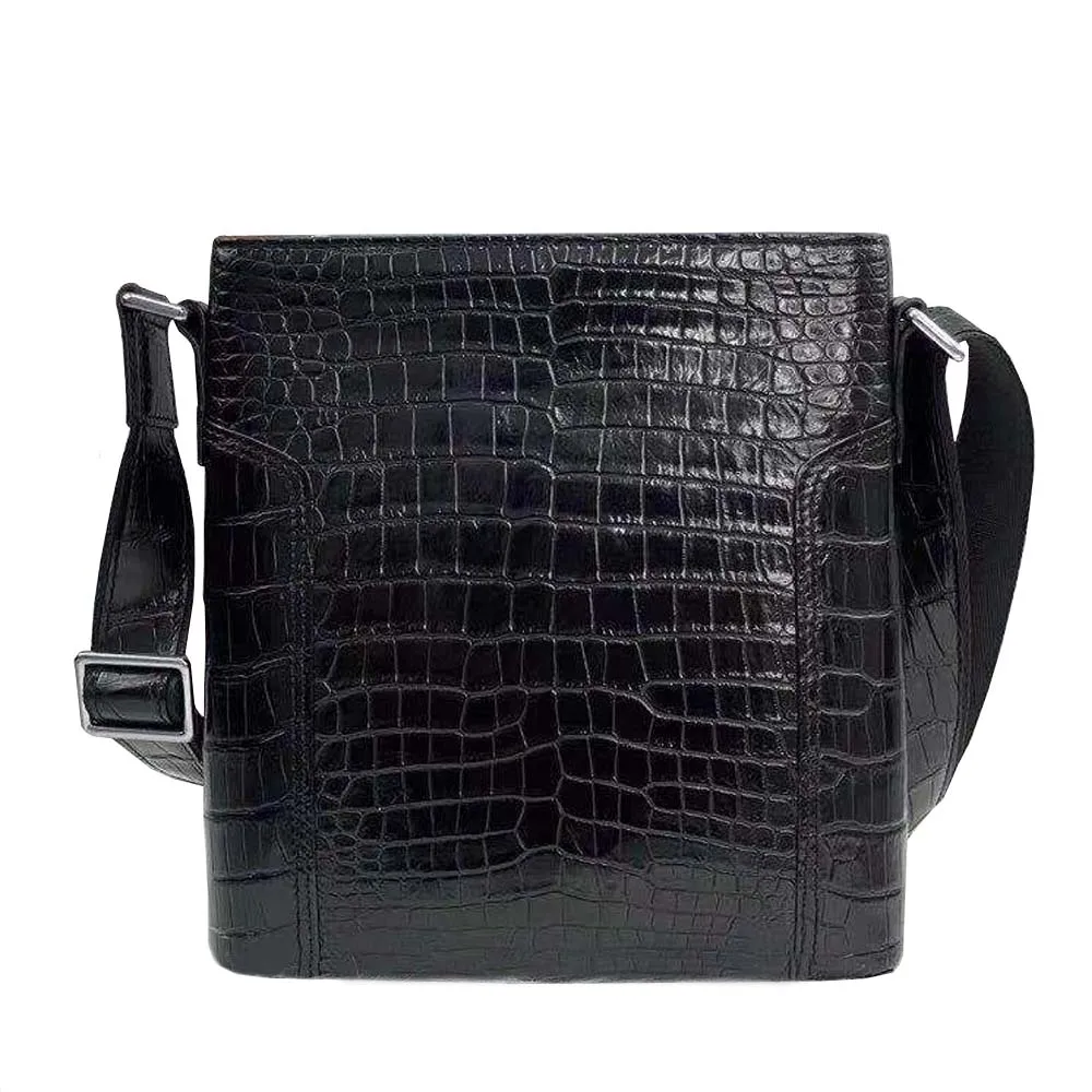 hexiaofengdedian men bag male crocodile leather man handbag men crocodile belly bag