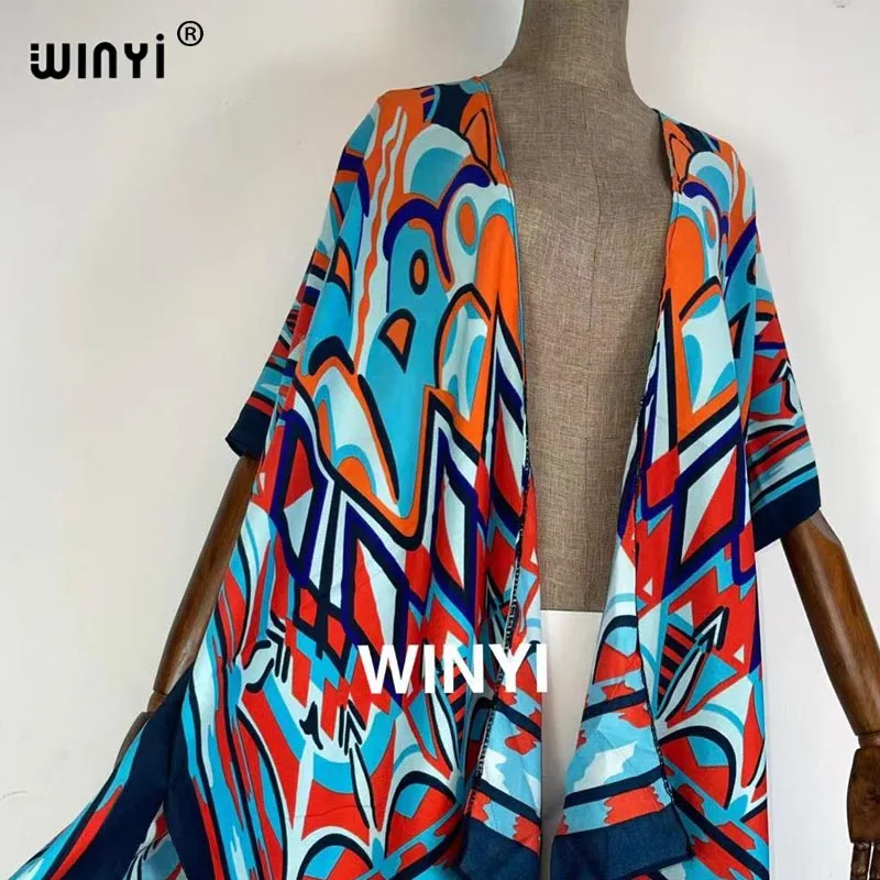 2021 odzież plażowa kardigan kimono bliski wschód ameryka afryka wakacje Sexy w stylu Casual, z nadrukami Bohemia elegancka powłoka