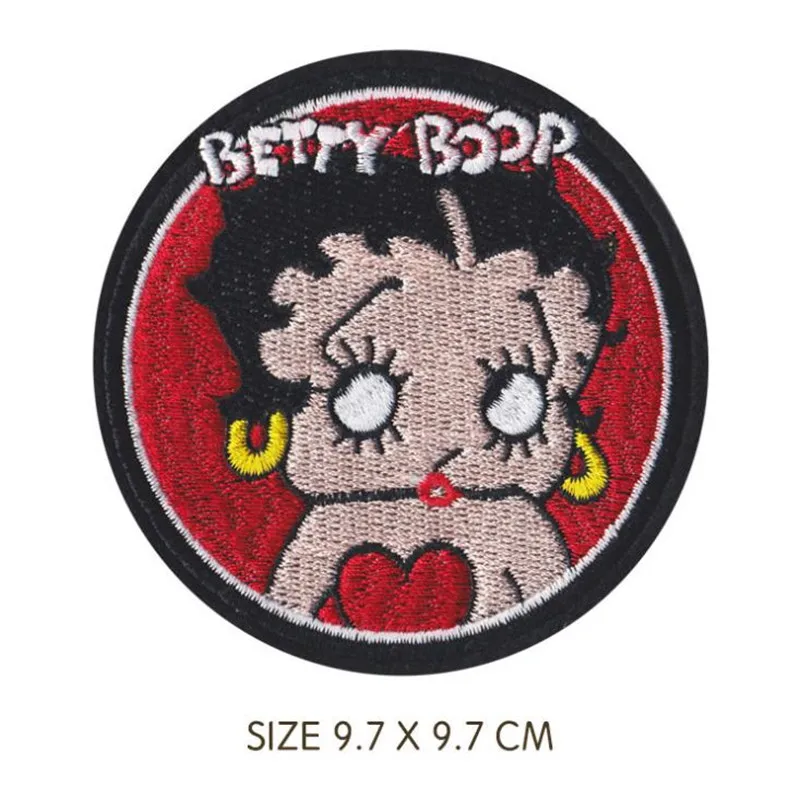 Novelty Girl In Red Dress Embroidery Clothes Patch For Clothing Iron On red sex Patch Punk Motif Applique DIY Accessory