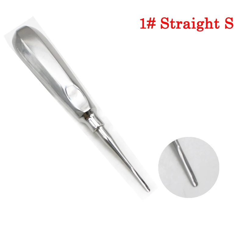 1 pcs Dentist Tools Surgical Instrument Tooth extraction Tool Stainless Steel Stright Curved teeth Elevator Dental Lab Dentistry