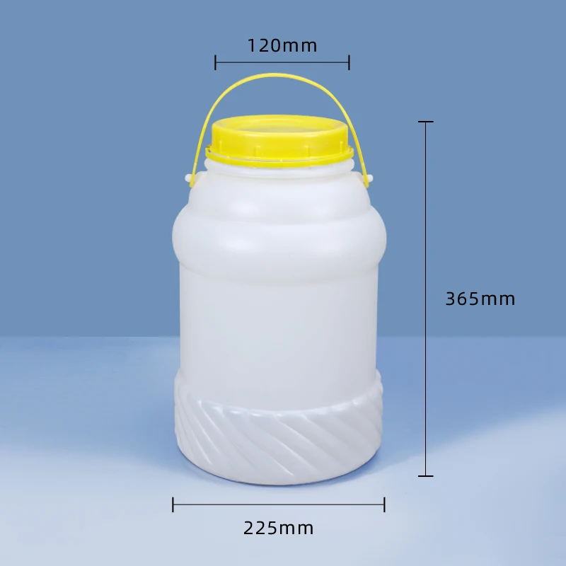 10L Plastic Bucket With Handle Lid Food Grade Storage Container For Home Kitchen Food cereals Airtight Sealing