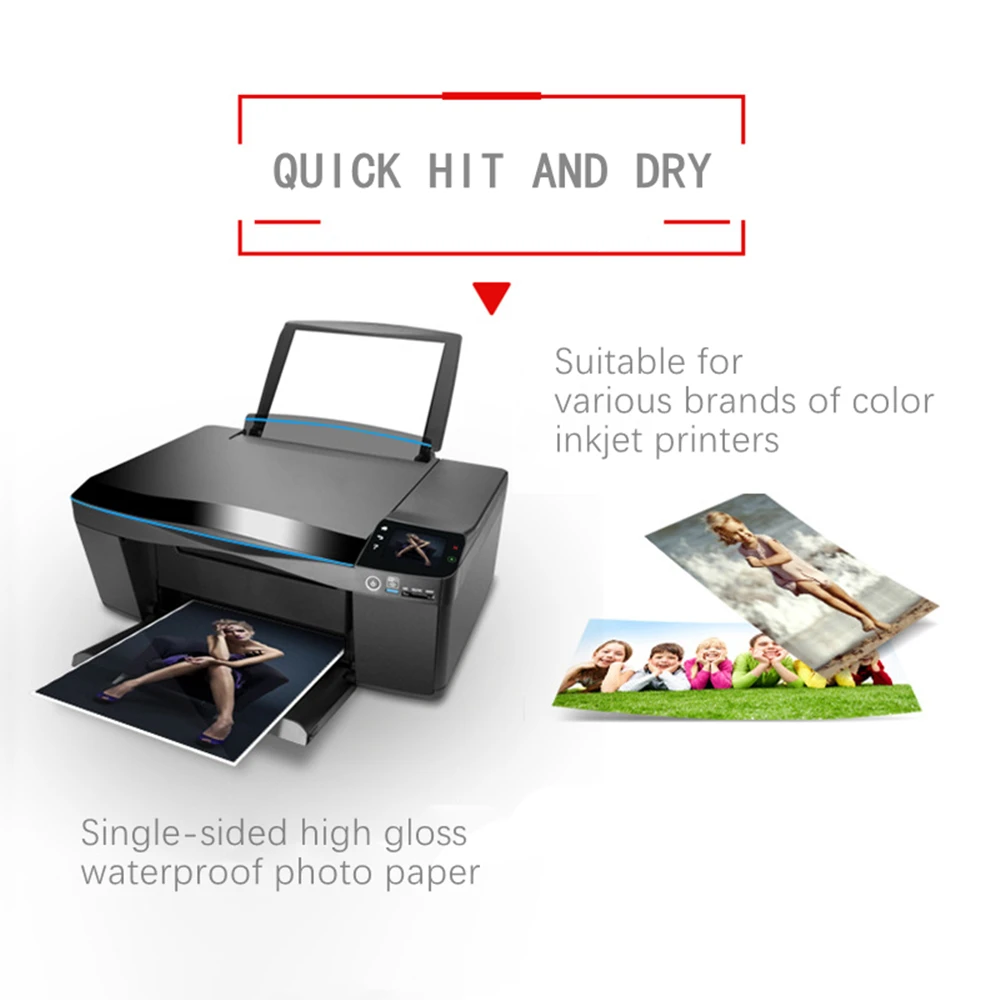 Imagem -04 - Inkjet Glossy Photo Paper Waterproof Photographic Studio Print 4r 10x15 cm High Quality 10x15 cm