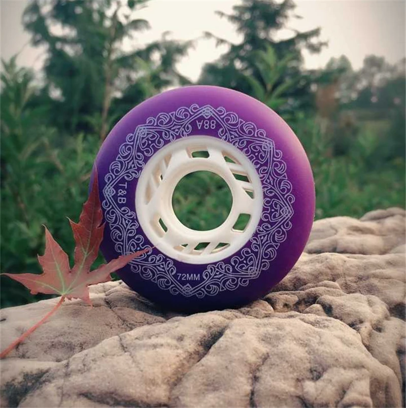 [72mm 76mm 80mm] original TianBo 88A inline skate wheel durable skating wheels for braking slide slalom street brushing roller