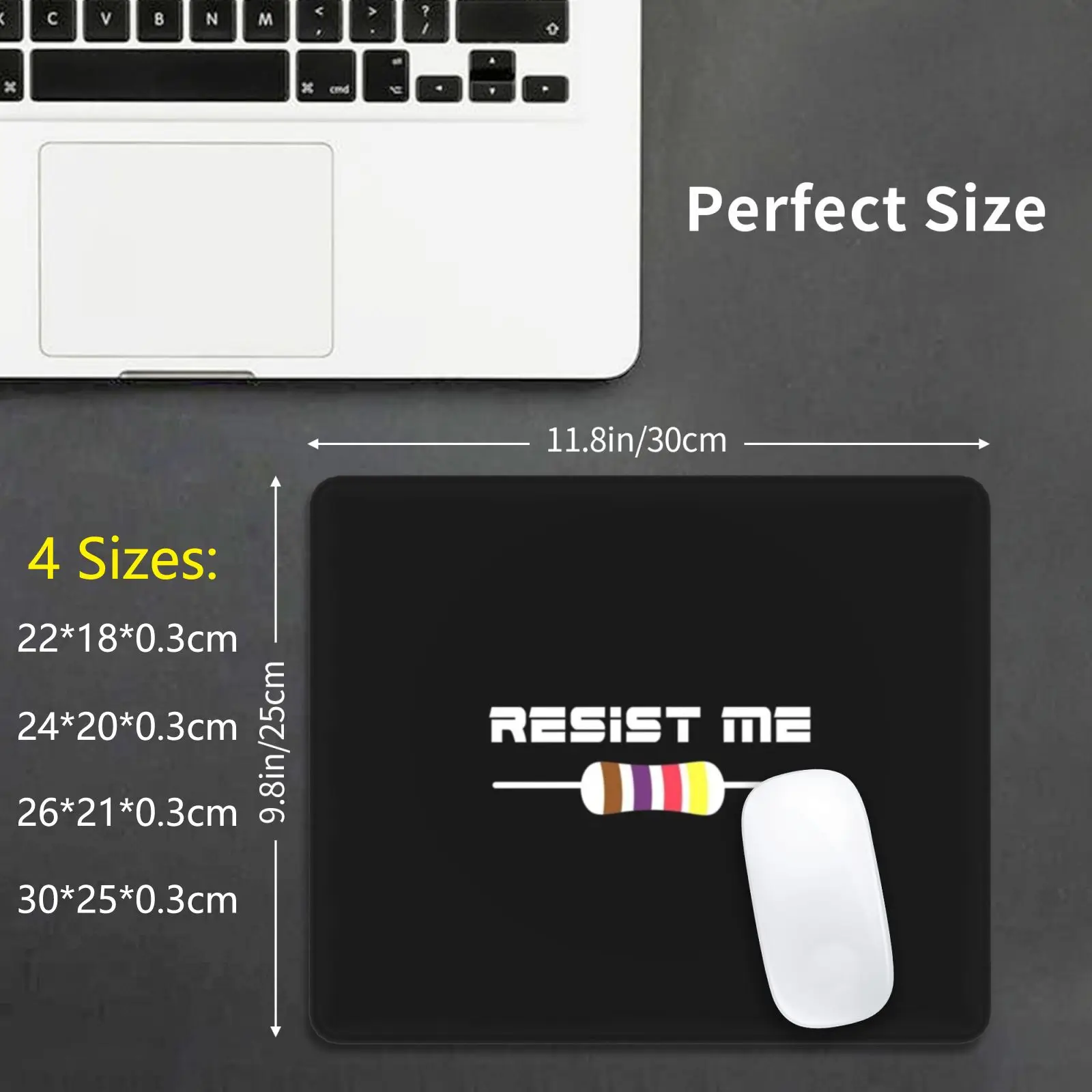 Electronics Resistor Mouse Pad DIY Print Cushion Npn Transistor Robotic Engineer Transistor Electronic