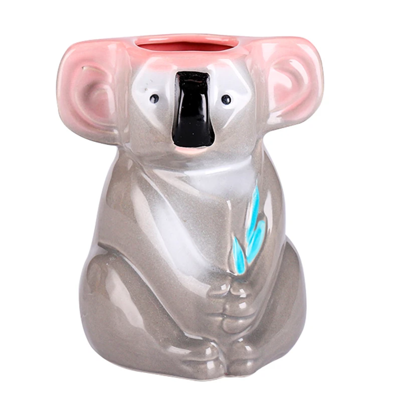 Aixiangru Ceramic Koala Cocktail Cup Creative Tiki Cup Cocktail Glasses Hip Flasks For Alcohol Drinking Accessories