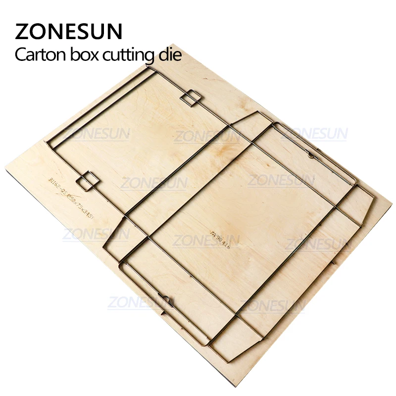 ZONESUN Custom Carton Leather Cutting Die Leather Diy Craft Tool Gift Paper Box Shoebox Wooden Template Punch Cut Steel Rule Die