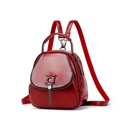 YOUSE Hot Leather Backpack women's Korean fashion Mini cowhide versatile small backpack women's bag