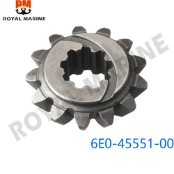 6E0-45551 Pinon Gear For Yamaha Gear Kit For Outboard 2stroke 6E0 6E3 4HP 5HP 13T Right-angle gear non-arc 6E0-45551-00
