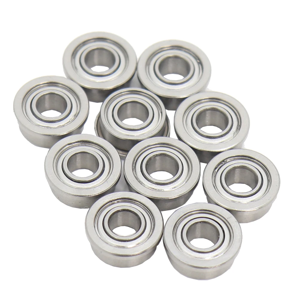 

SF686ZZ Flange Bearing 6x13x5 mm 10PCS Double Shielded Stainless Steel Flanged SF686 Z ZZ Ball Bearings SF686Z F686 DDLF-1360 Z