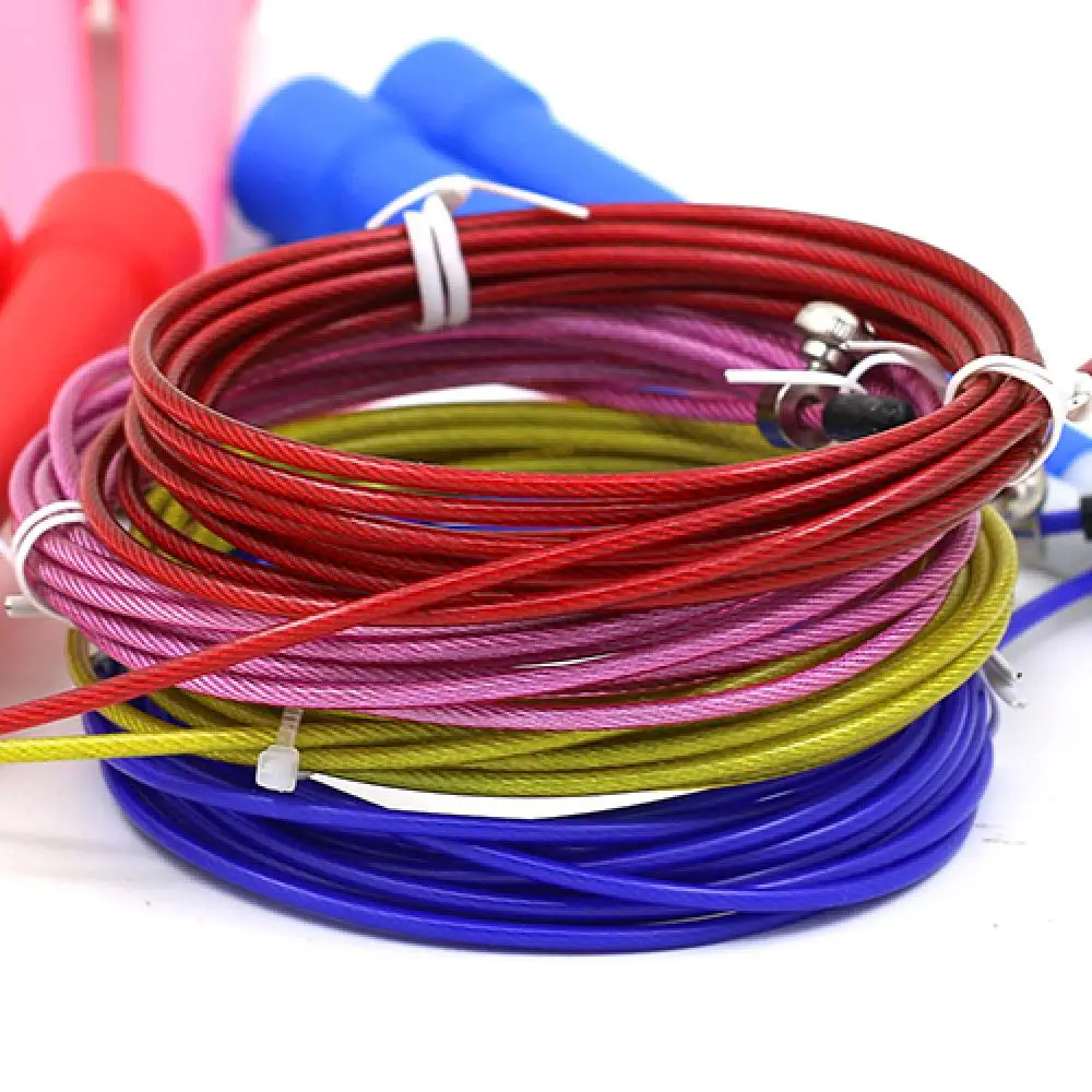 Jump Rope Speed Wire Skipping Adjustable Jump Rope Fitness Exercise Cardio Crossfits Sport Fitness Rope Skipping