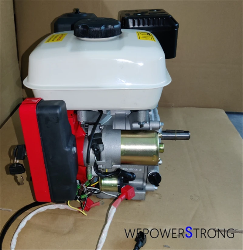 Imagem -05 - Wsepo-pequeno Motor a Gás Montado com Eixo de Cames de Aço para Muti-purpose 170f Electric Start Strong 212cc 7hp 04 Stroke Air Cool