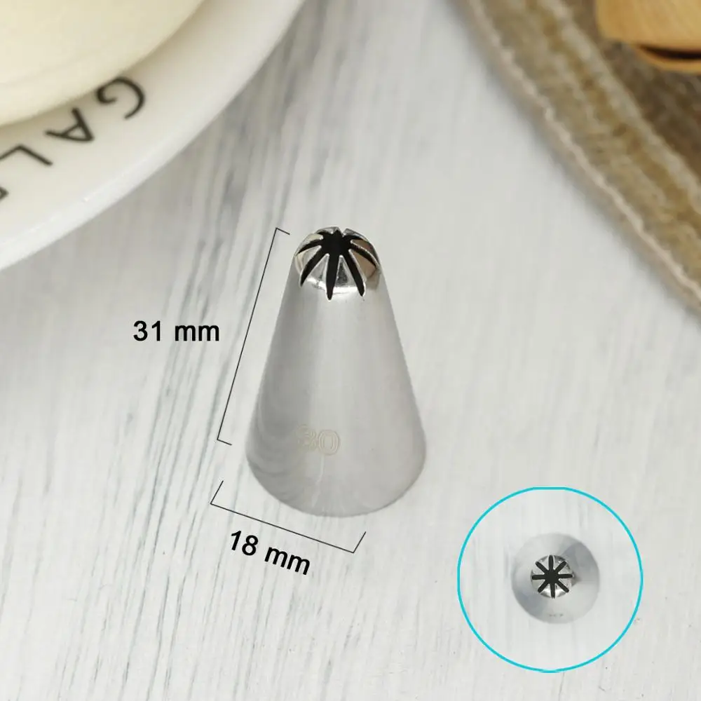 Small Size Closed Star Shape Piping Nozzle For Pasting Cream Cake Cupcake Decorating Icing Tips DIY Baby Snack Meringue