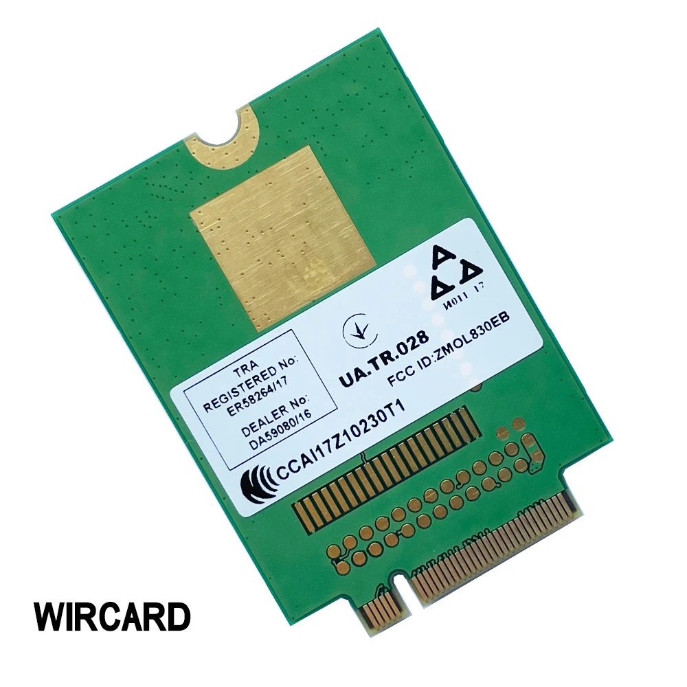 WIRCARD L830-EB Tarjeta 4G 4G módulo para Thinkpad X280 T480 T580 P52s L480 L580 T490 T590 P53s T490s X390 L490 L590 FRU 01AX761