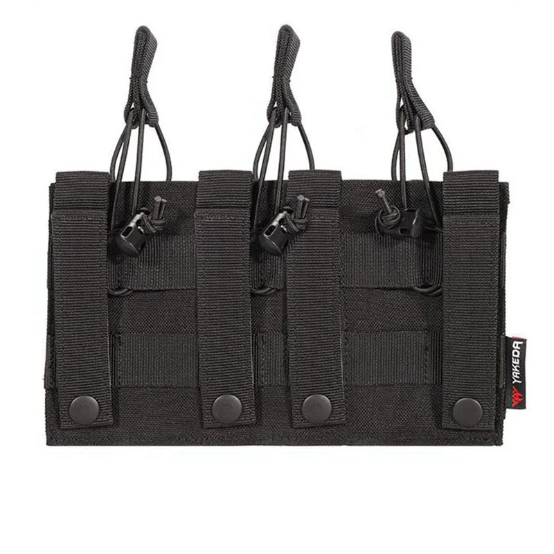 Bolsa Tripla de Nylon Molle Revista, coldre tático para AR 15, M4, M14, M16, AK 47, 5,56 milímetros, 9 milímetros, 1000D