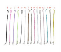 50pcs/lot Adjustable Colorful Nylon Mask Necklace Women Kids Long Mask Chain Jewelry Gift Fashion Glass Necklaces